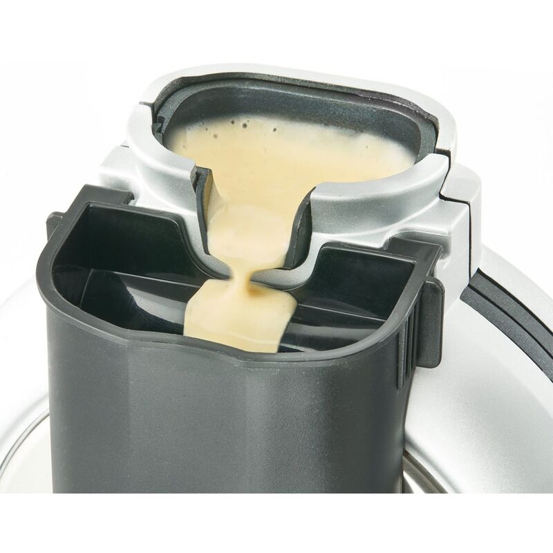 Belgisk vaffeljern Ø18, stål/sort