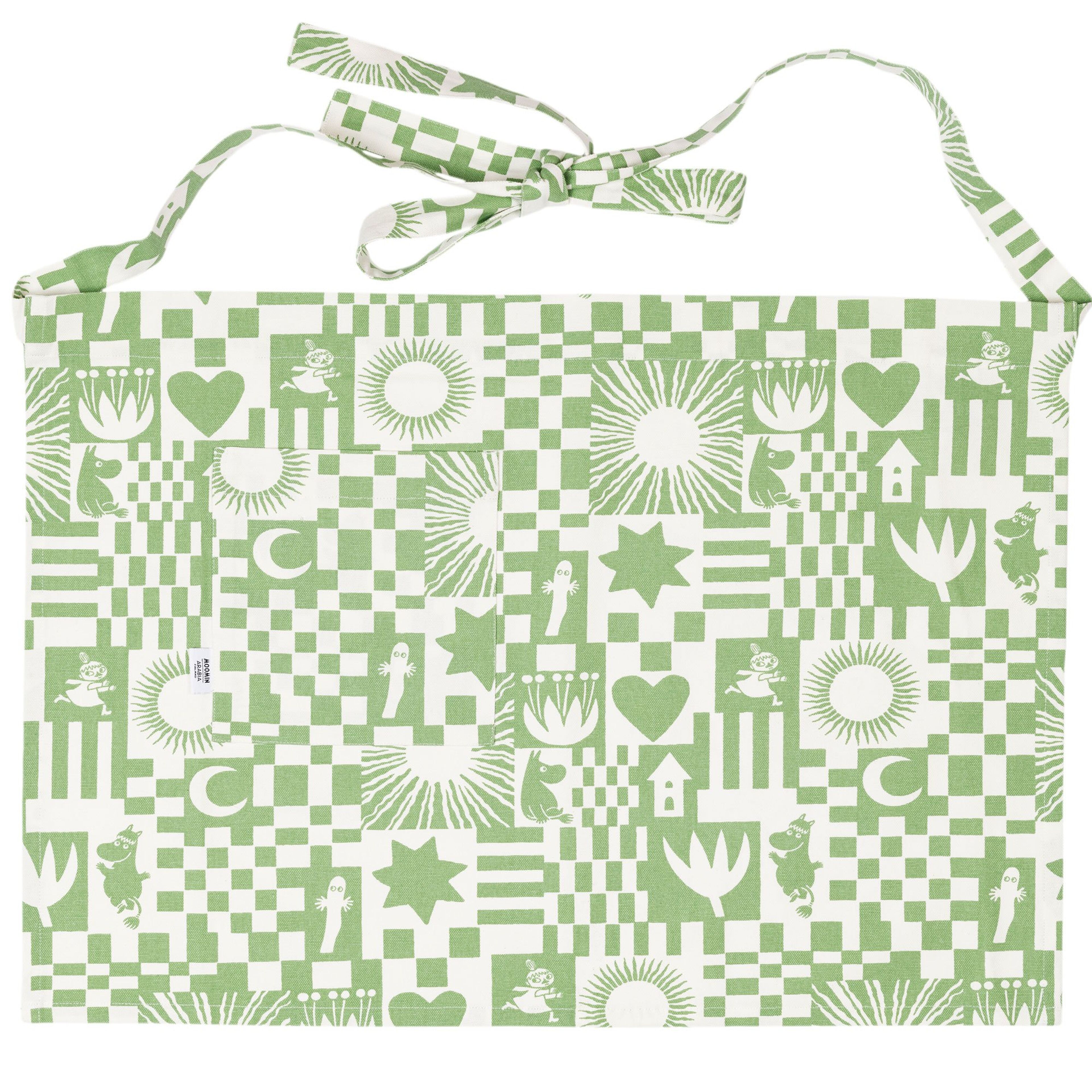 Arabia Mumin Fest förkläde, grön