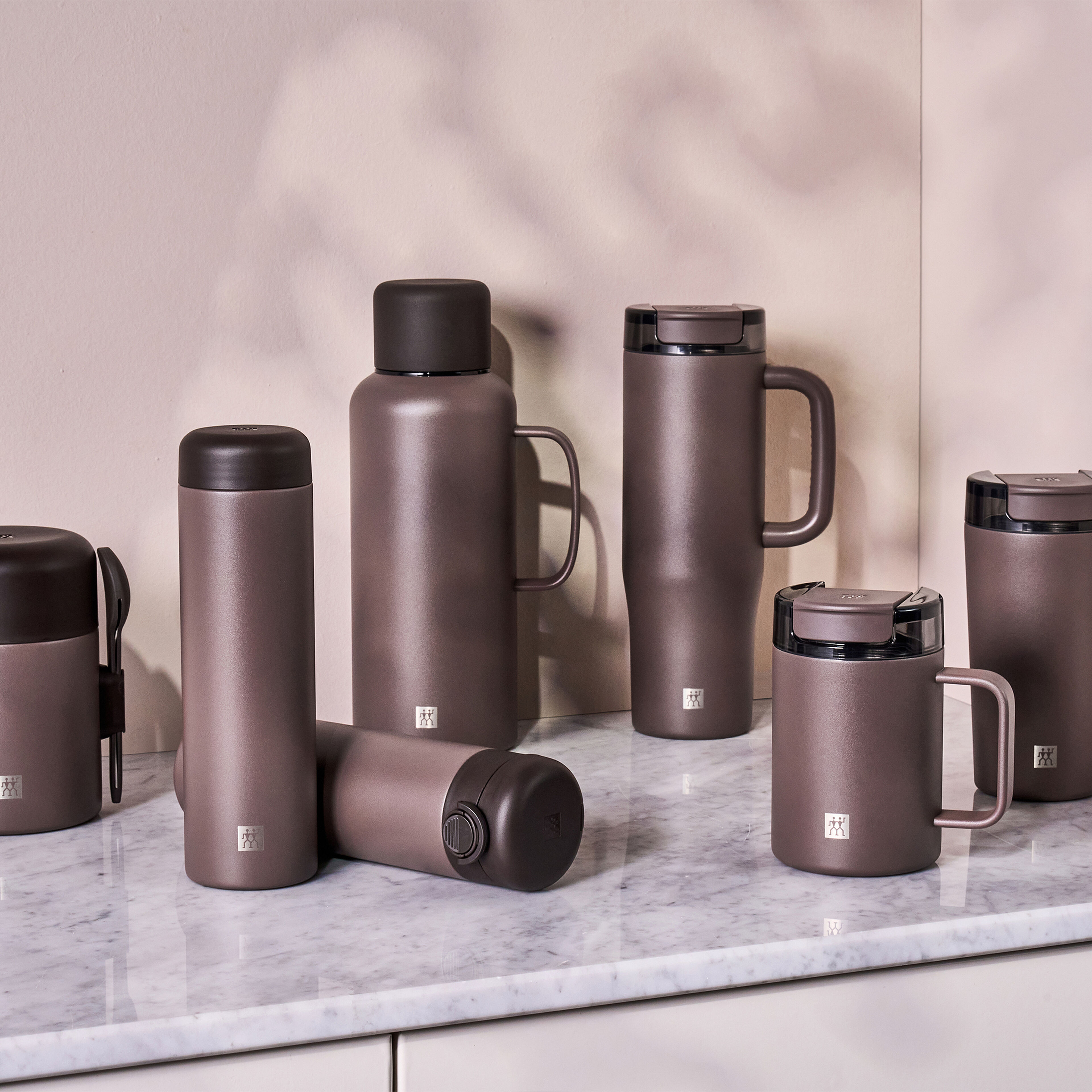 Thermo Plus termosflaska 500 ml, chokladgrå