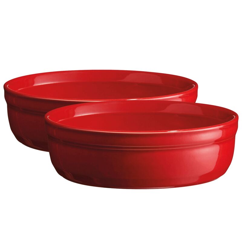 Crème brûlée formar 2 st, röd