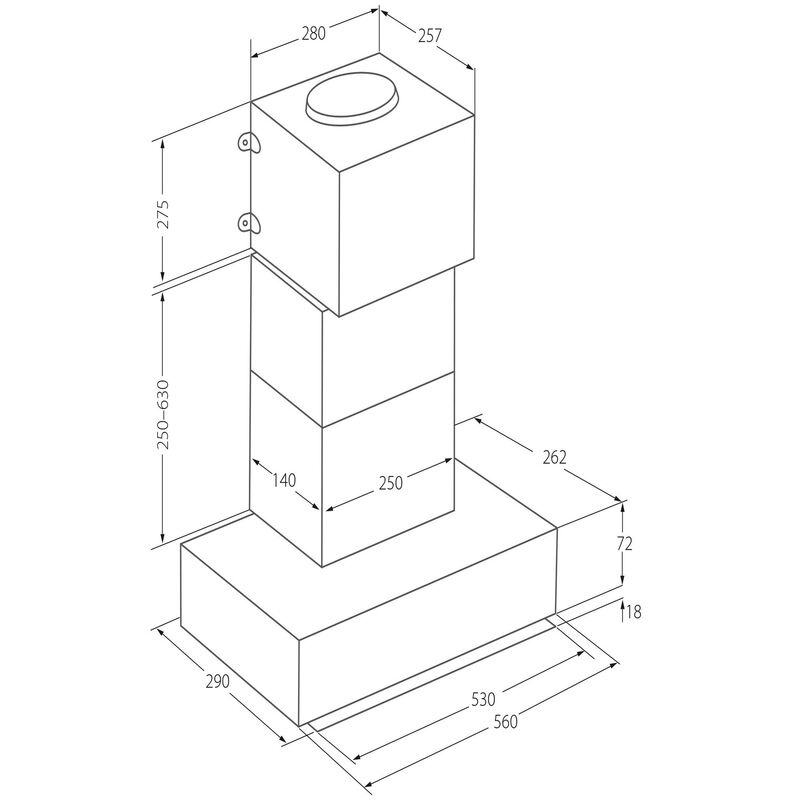 53XM Fläktkåpa med extern motor