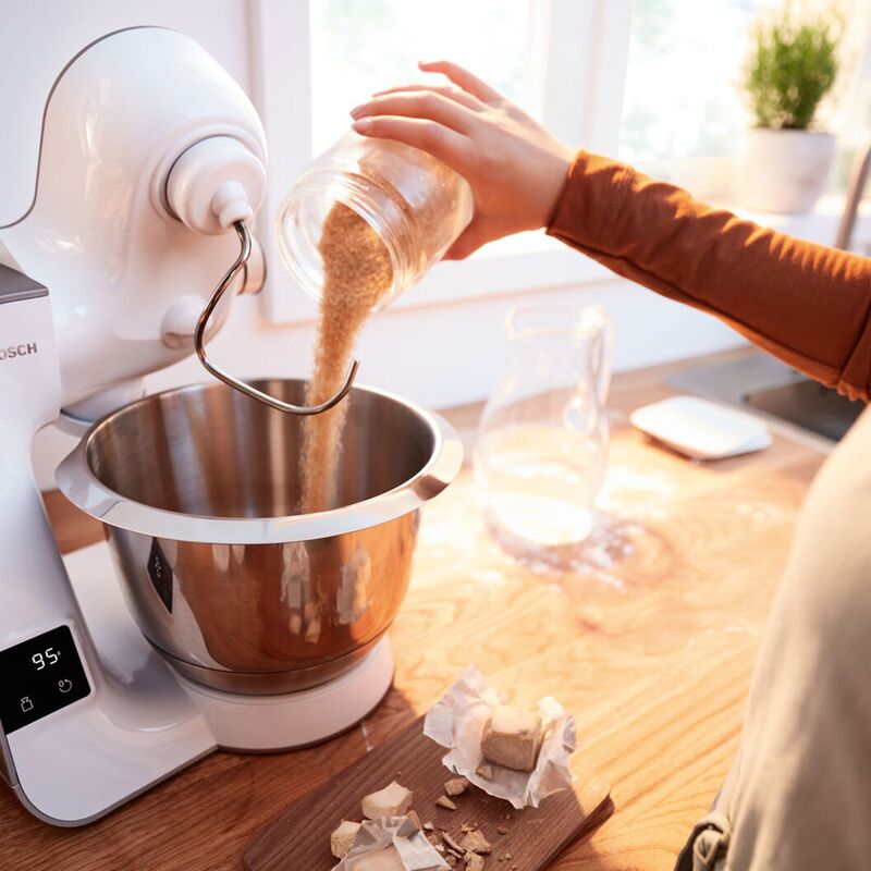 Serie 4 MUM5XW20 köksmaskin, 1000 W, vit/champagne