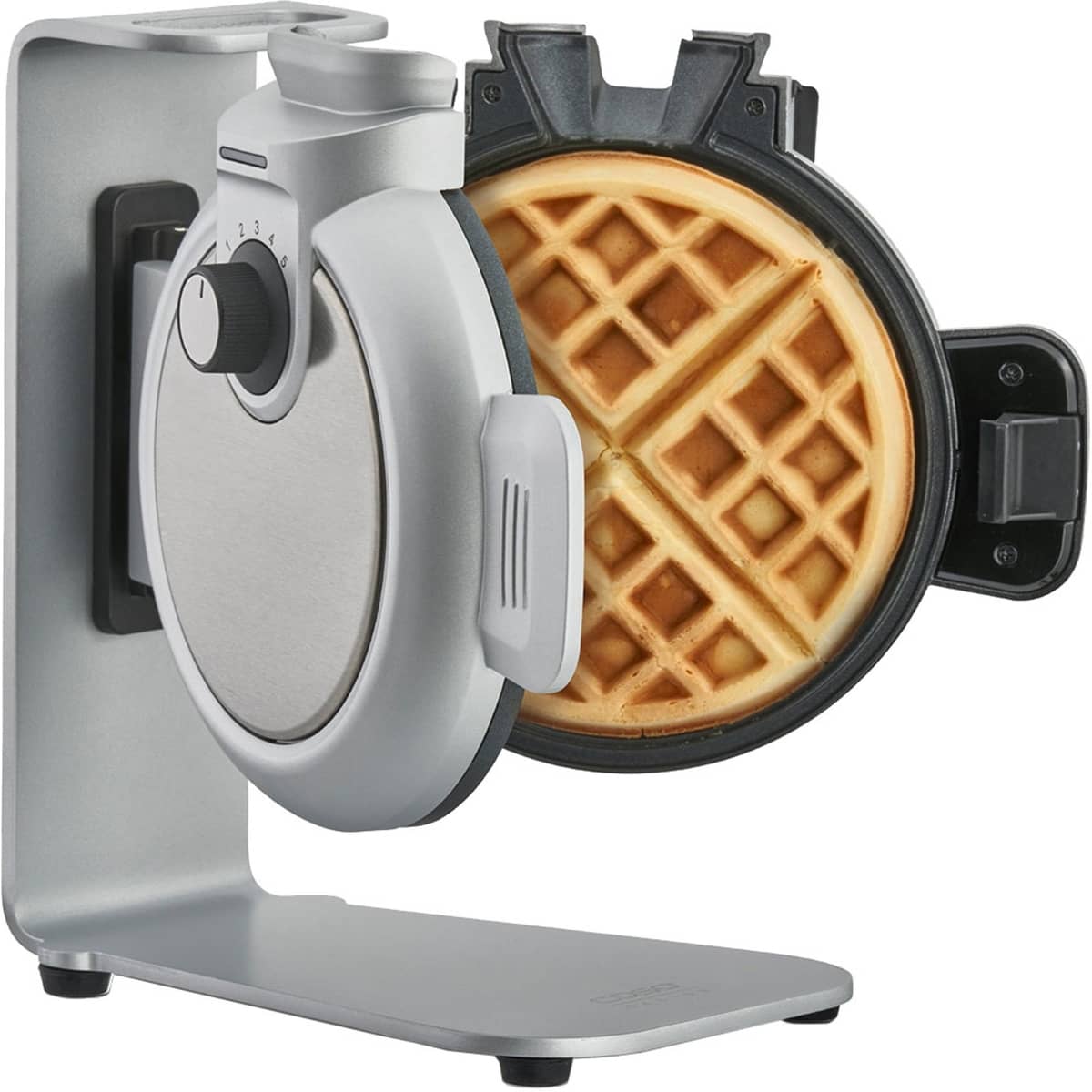 WaffleUp belgiskt våffeljärn 18 cm, stål/svart