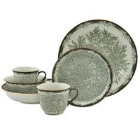Ostindia Floris tallerken 20 cm, grøn