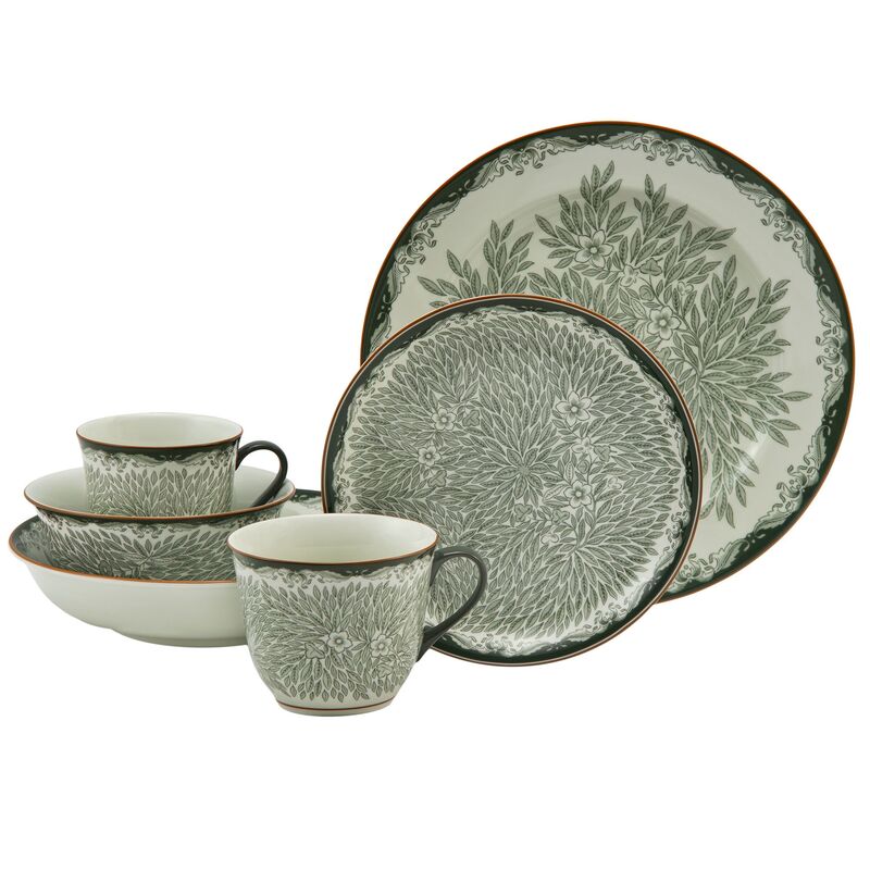 Ostindia Floris lautanen 20 cm, vihreä