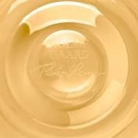Calabas ljuslykta, amber, Ø8,5cm