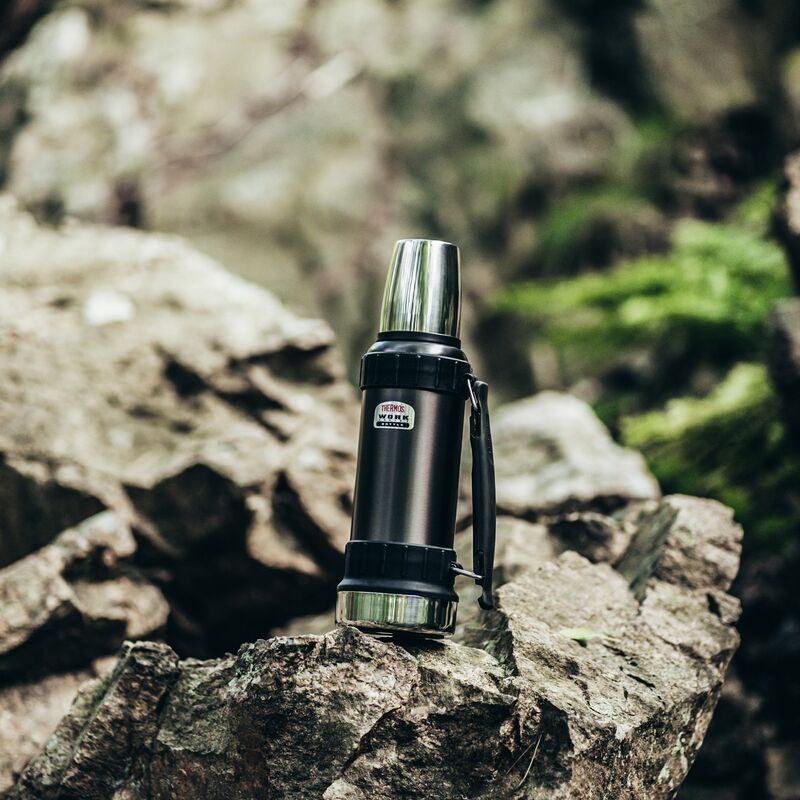 Work-termospullo 1,2 litraa, tummanharmaa