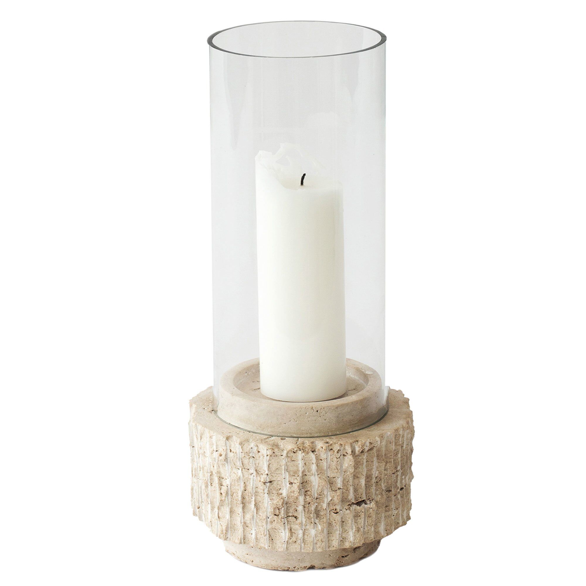 Tell Me More Travertine lysholder 30 cm