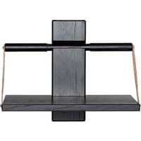 Wood Wall hylde lille sort 