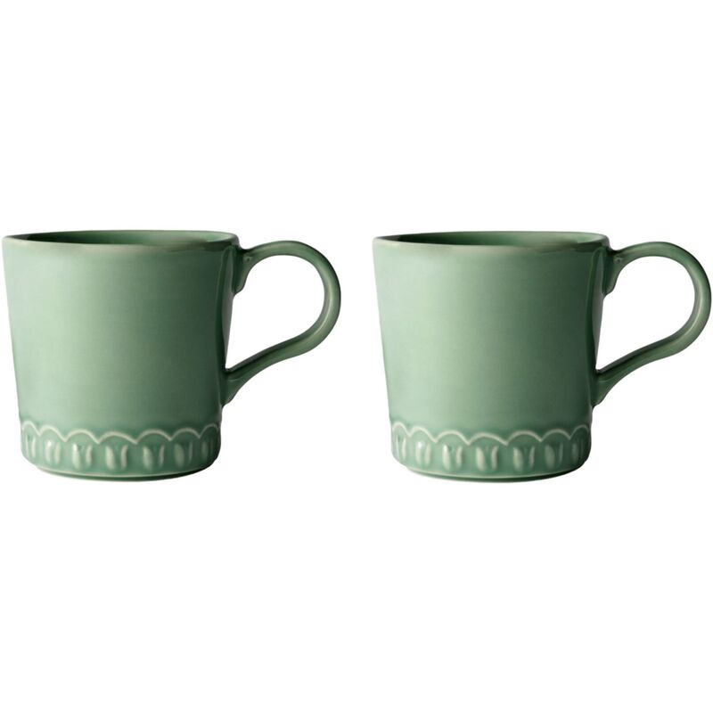 Tulipa kopp med handtag 2-pack, verona grön