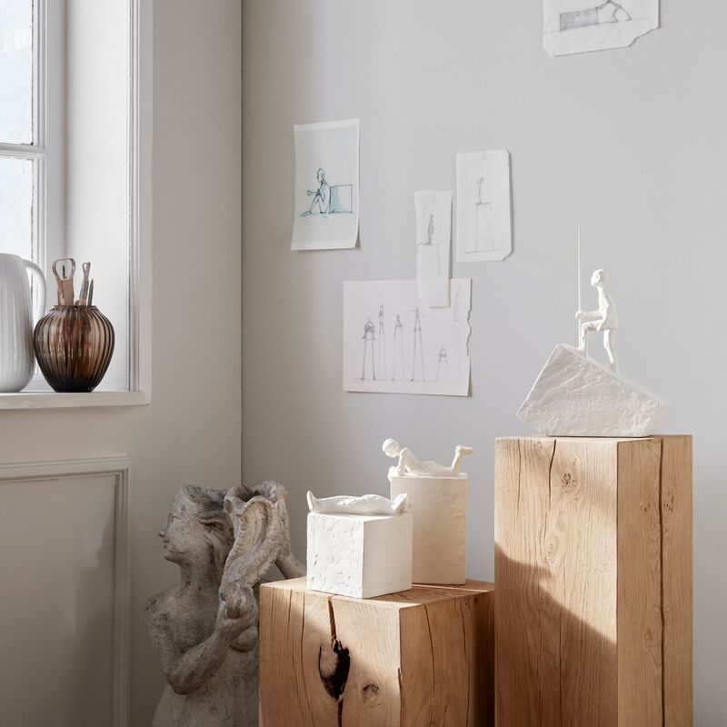 Astro Stenbuk stjernetegnsfigur, hvid