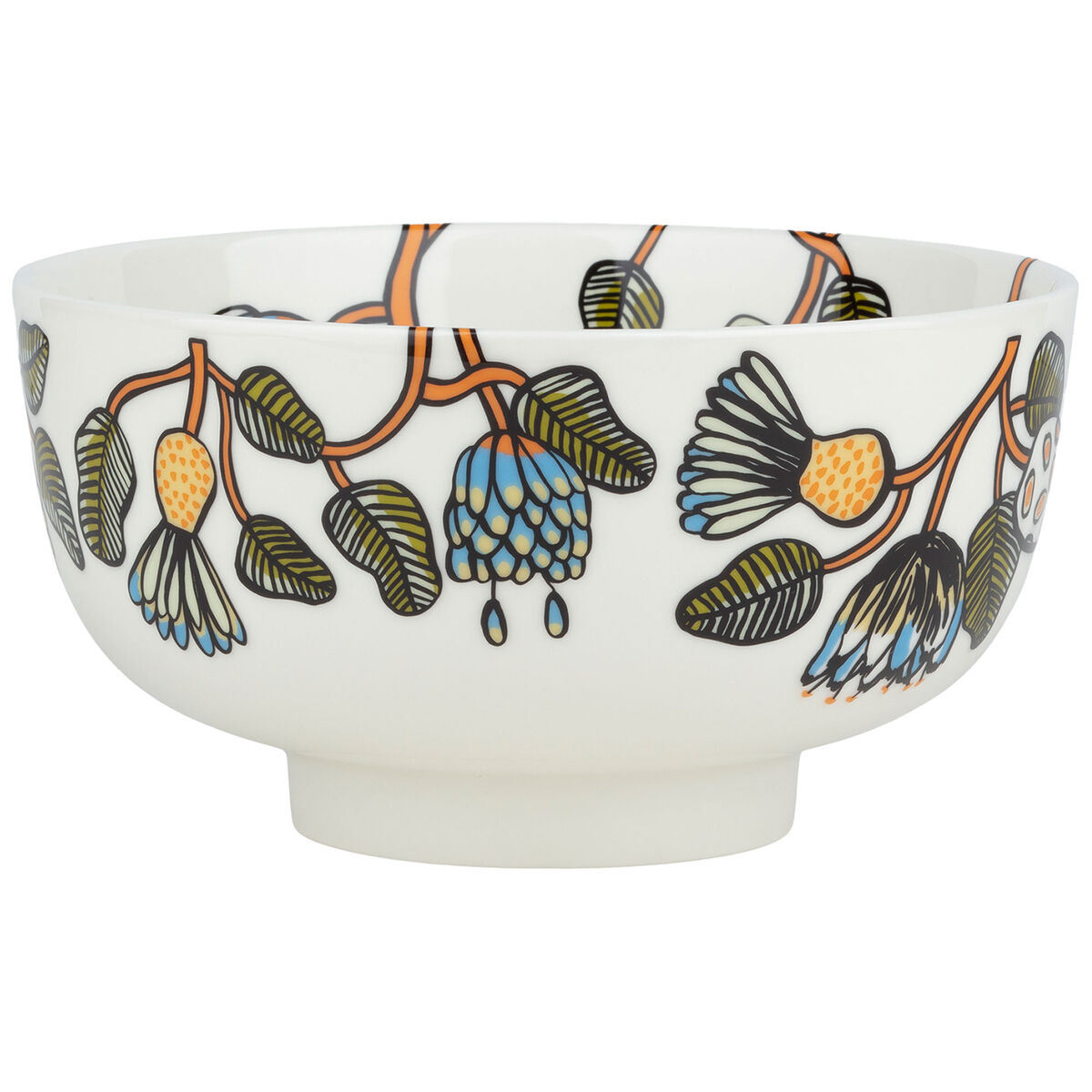 Marimekko Tiara serveringsskål 1,5 liter, hvit/grønn/orange