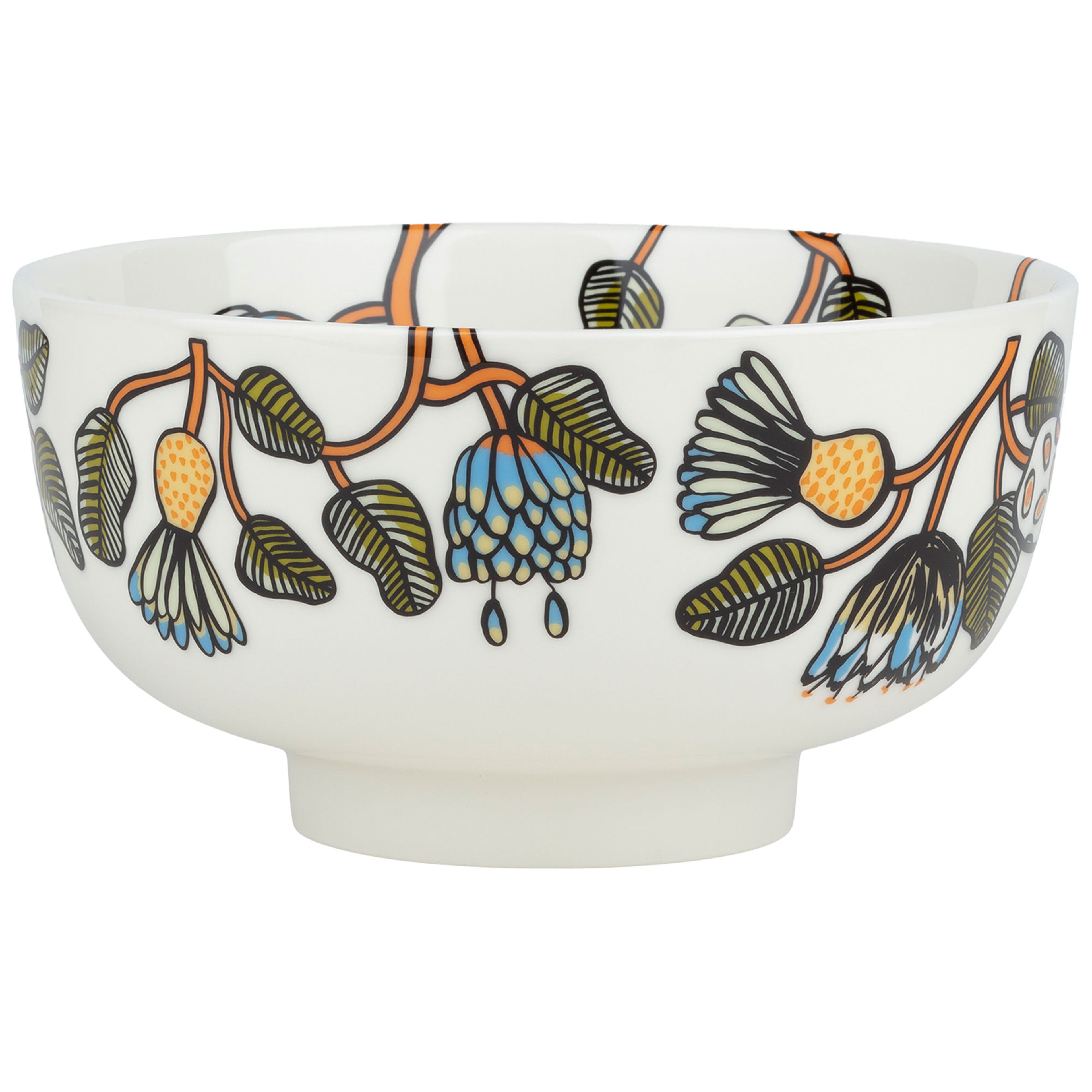 Marimekko Tiara serveringsskål 1,5 liter, vit/grön/orange