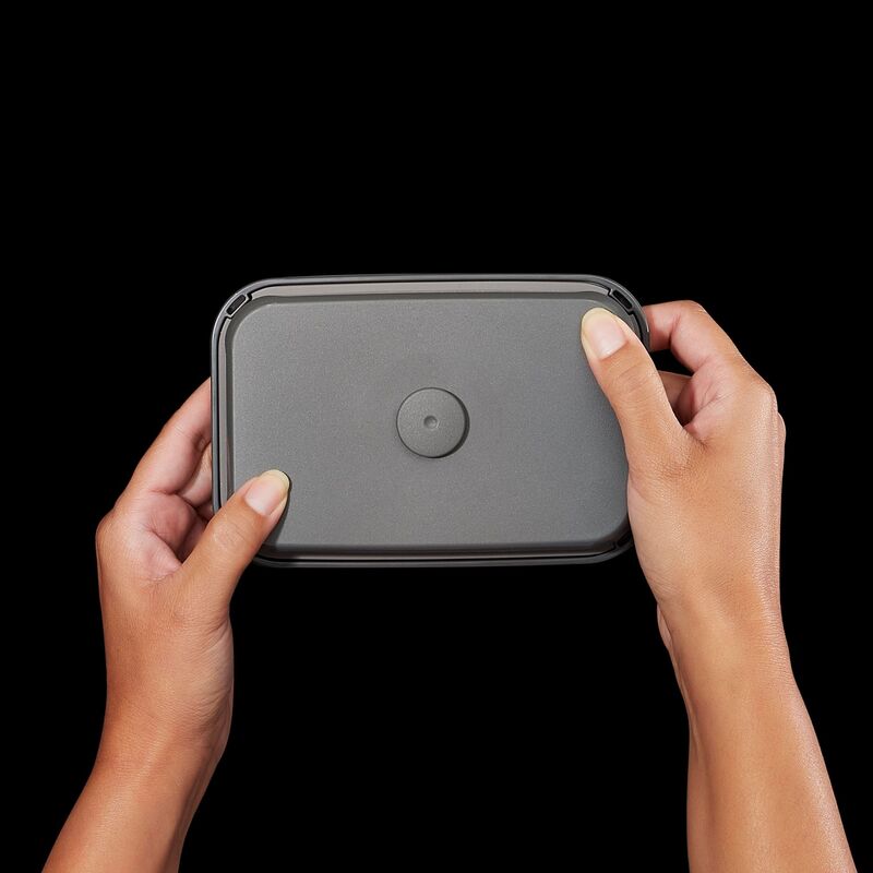 POP rektangulær stål beholder 2,6 liter