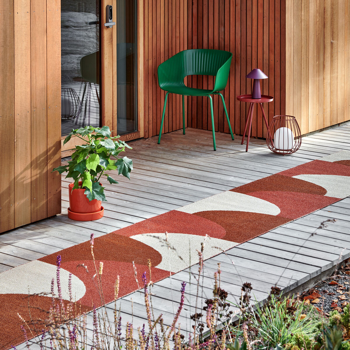 Pappelina Hill matta 70 × 270 cm, brick/rust/cream