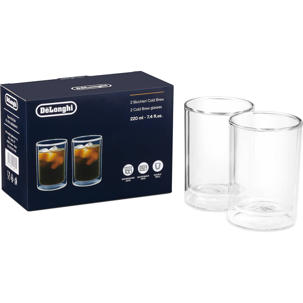 Kaksiseinäinen termoslasi 220 ml 2-pakkaus