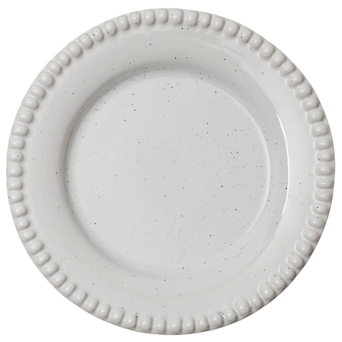 Daria 18 cm Tallerken 2-pk, Cotton White Shiny