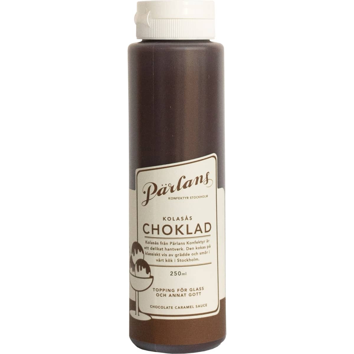 Squeeze karamelsauce, 250 ml, chokolade