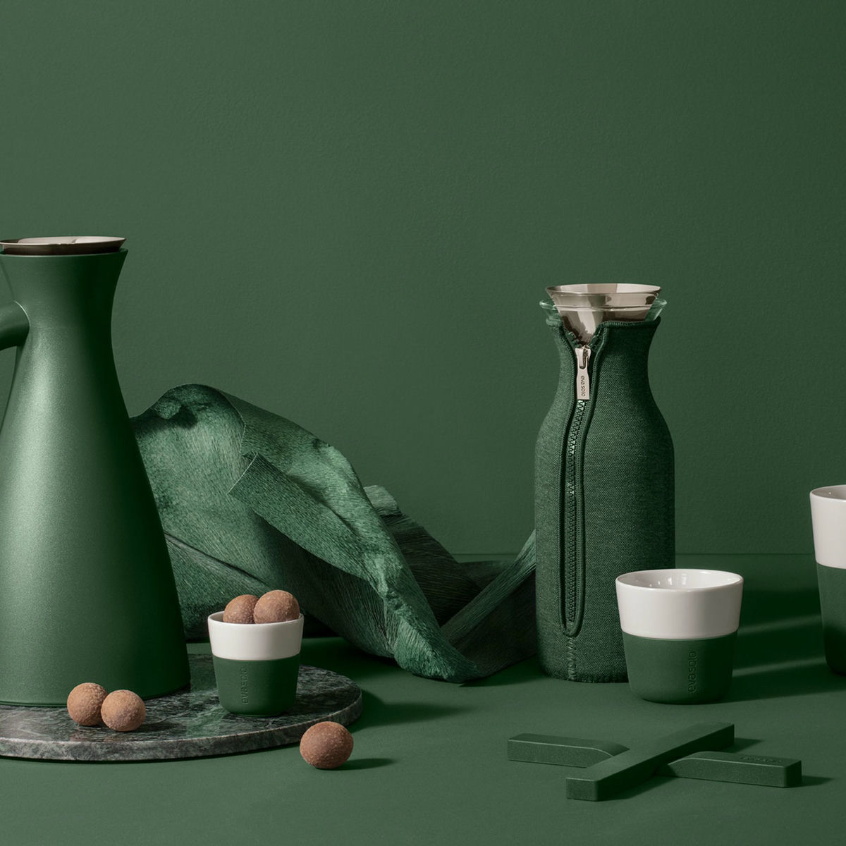 Magnetiska grytunderlägg, emerald green
