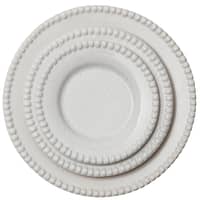 Daria 28 cm Mattallrik 2-pack, Cotton White