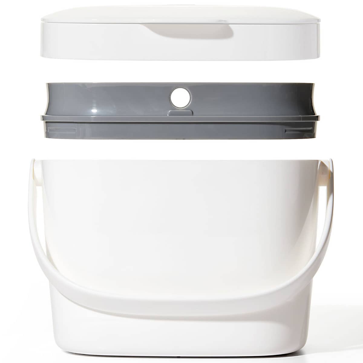 Easy-Clean kompostbeholder 6,6L hvit