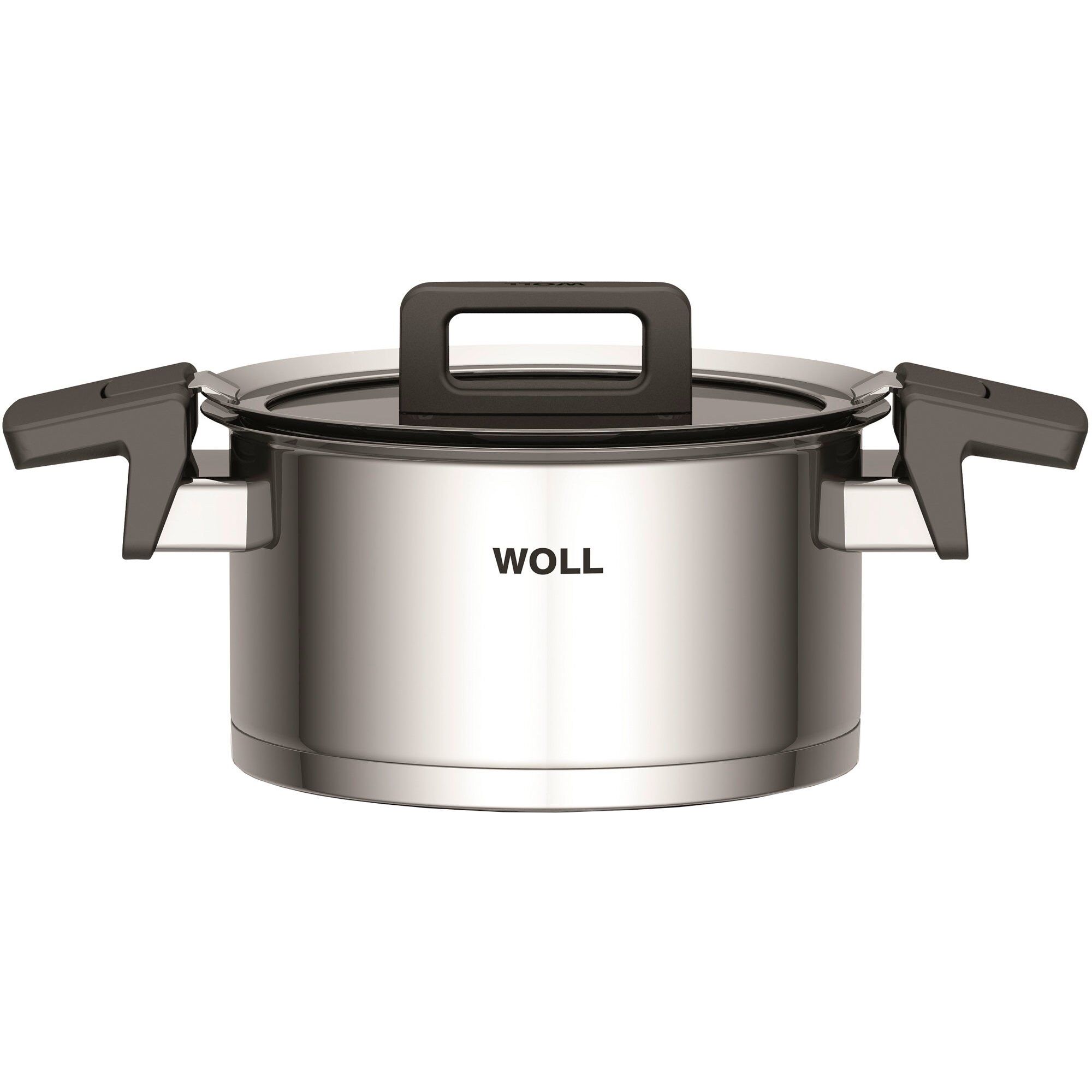 Pot WOLL Concept, steel, with lid, ø 18 cm