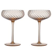 Opacity champagneglas 30 cl, peach, 2-pack