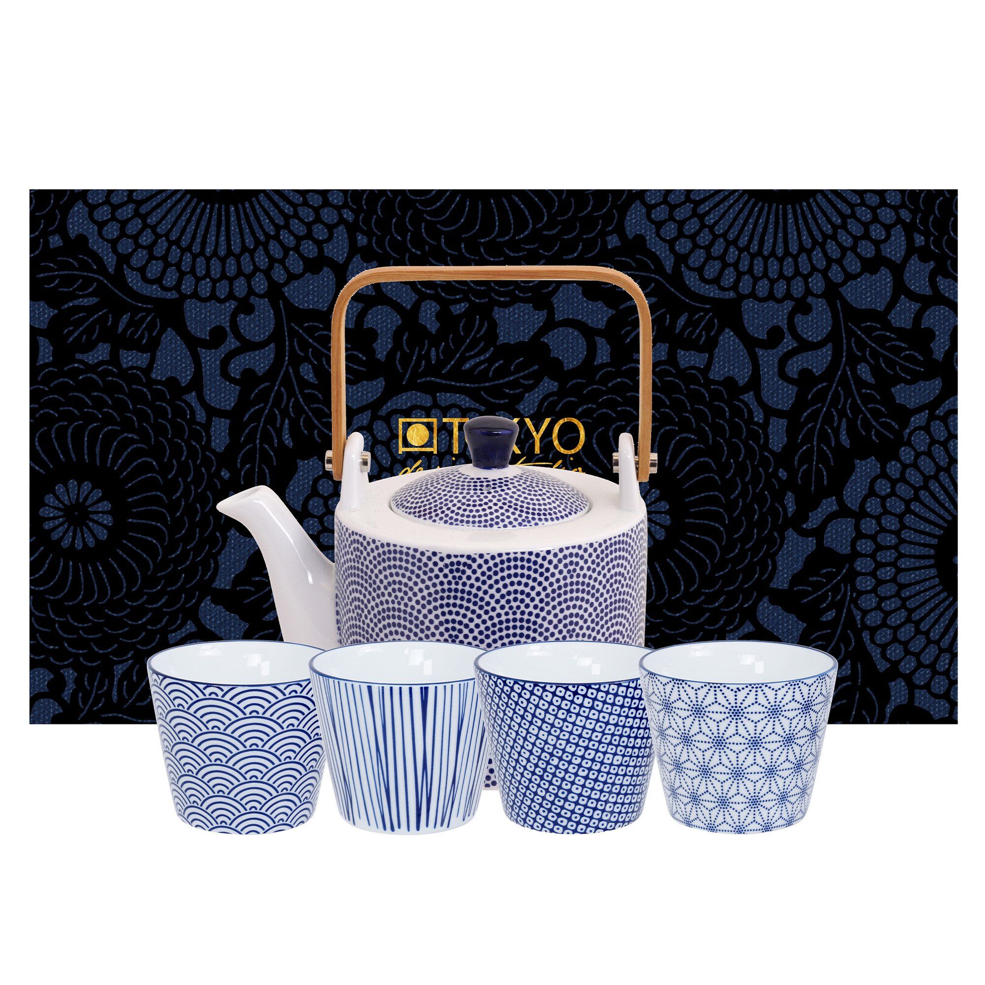 Nippon Blue sæt med tekande og krus