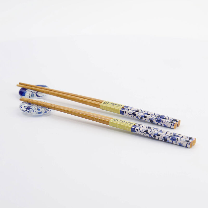 Tokyo Design Studio Lucky Cat spisepinde gaveæske 2-pak