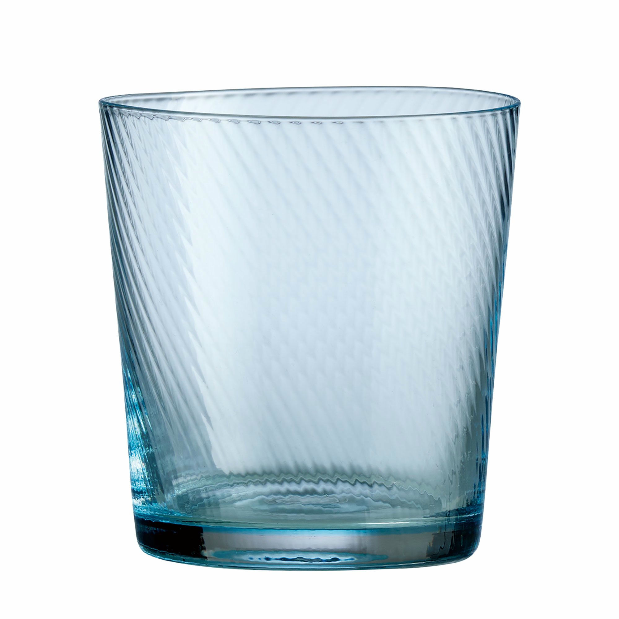 RAW Unique Swirl vannglass 30 cl, lyseblå