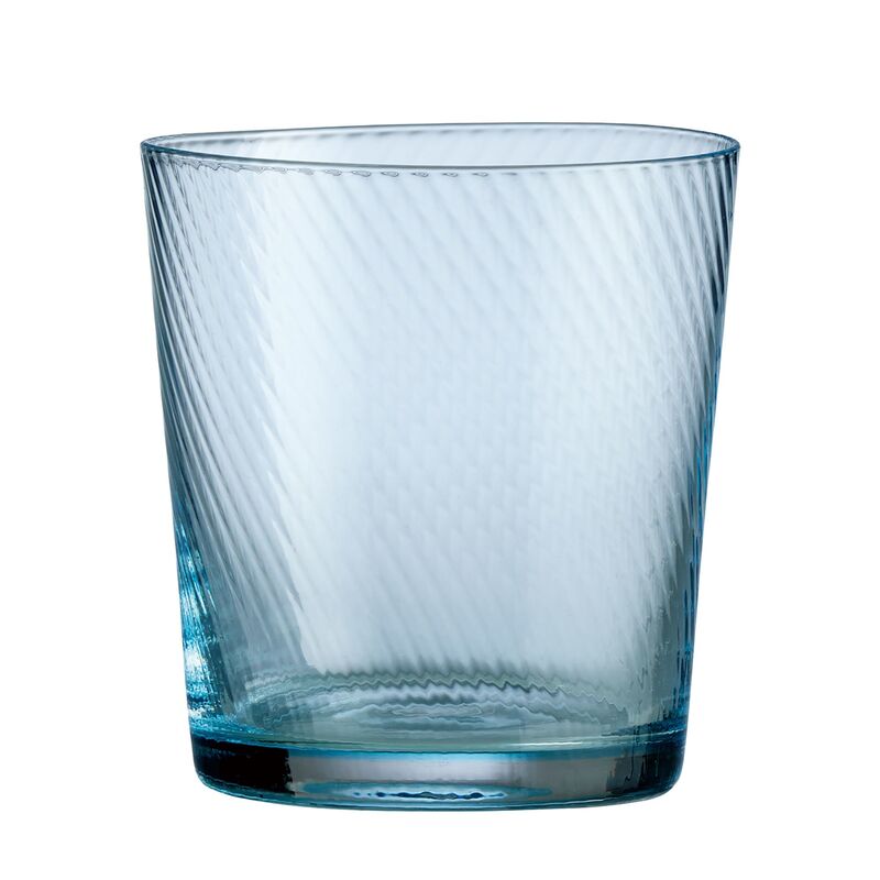 RAW Unique Swirl vandglas 30 cl, lysblå