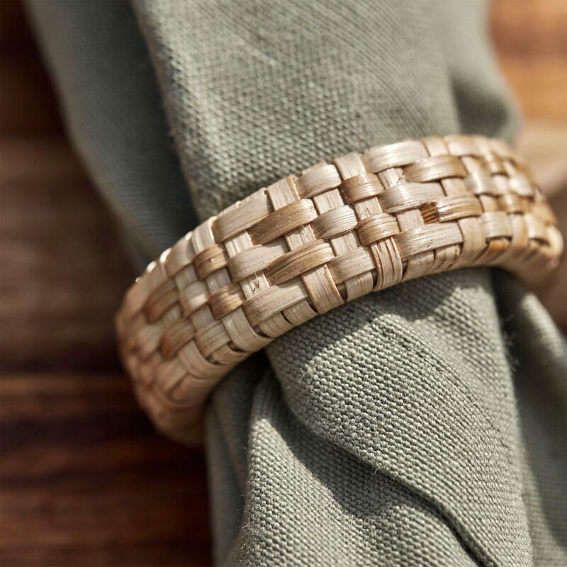 Kind servettringar 4 st, natur