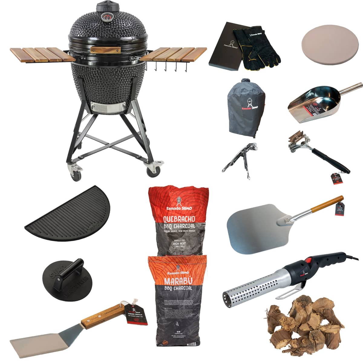 Midi stora grillpaketet, svart