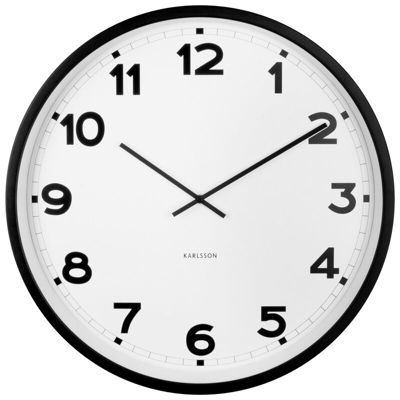 New Classic veggklokke 60 cm, hvit