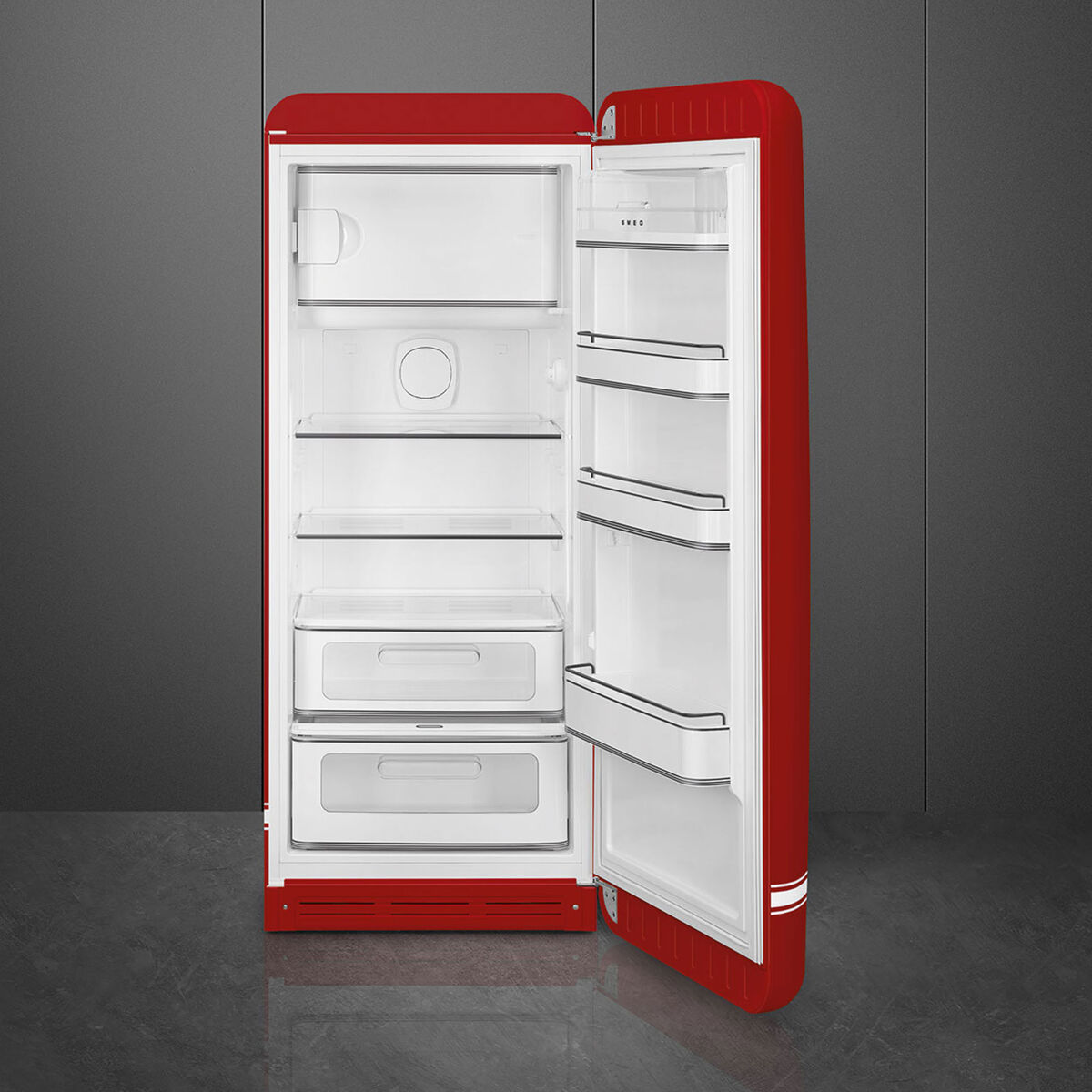 Porsche Limited Edition kjøleskap med fryseboks FAB28RDP9176, Salzburg Red