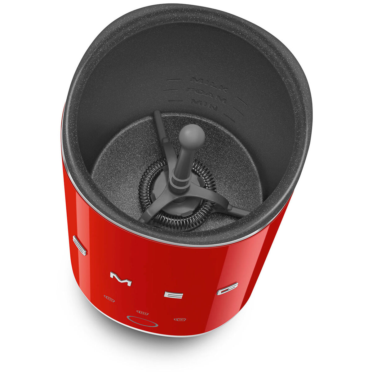 Mini-mjölkskummare, röd