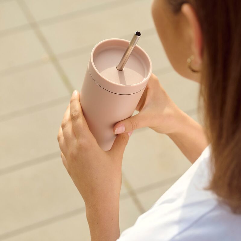 To Go Sip Termokrus med sugerør 40 cl, heather