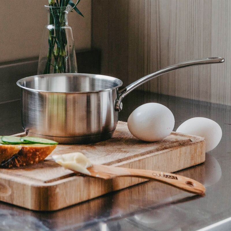 Skærebræt i eg med rille, 30x20x3 cm