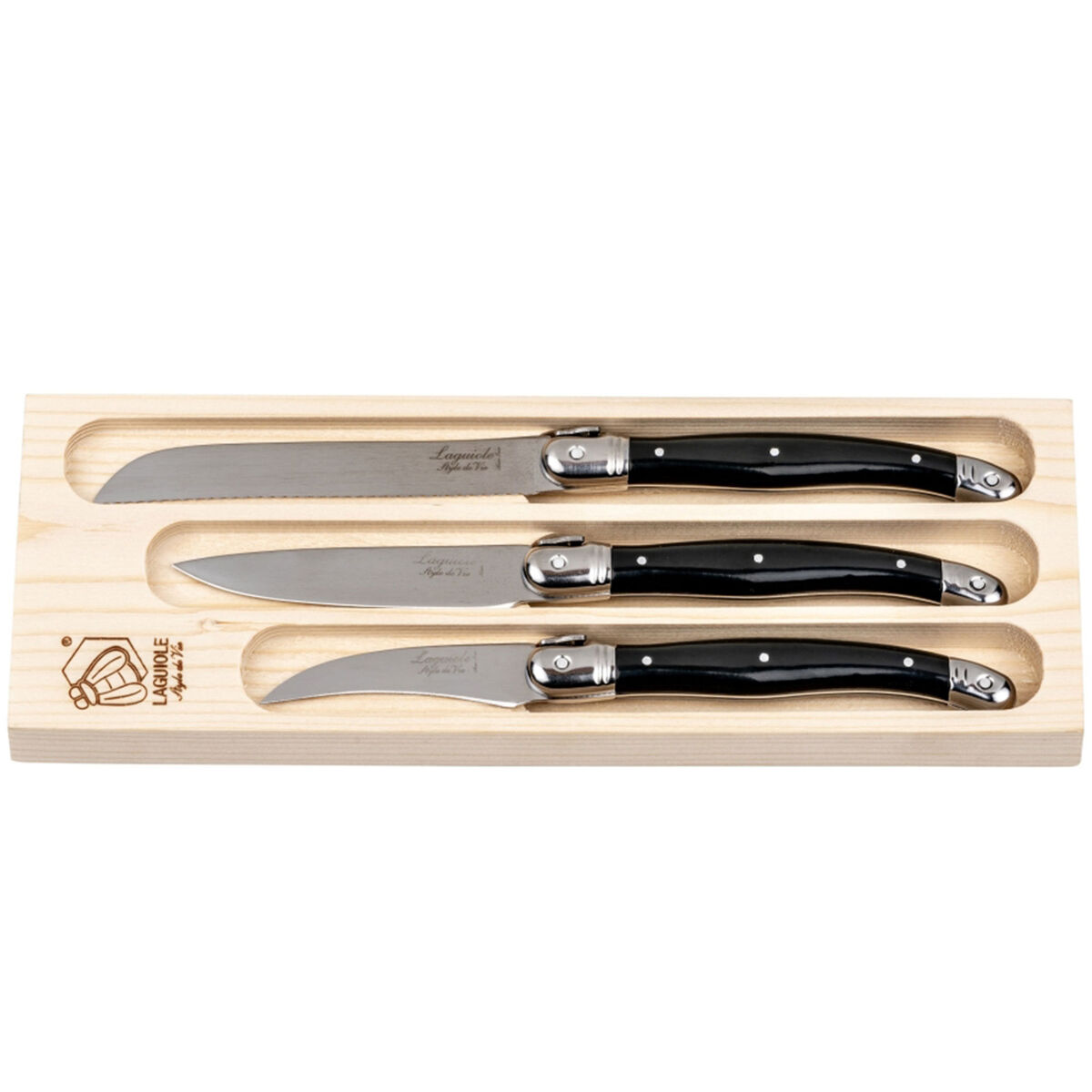 Style de Vie keittiöveitset 3 kpl, musta