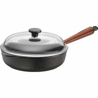 Traktörpanna 25 cm Trähandtag ochGlaslock
