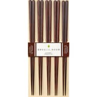 Ätpinnar Plain Wood 5 Par, brun