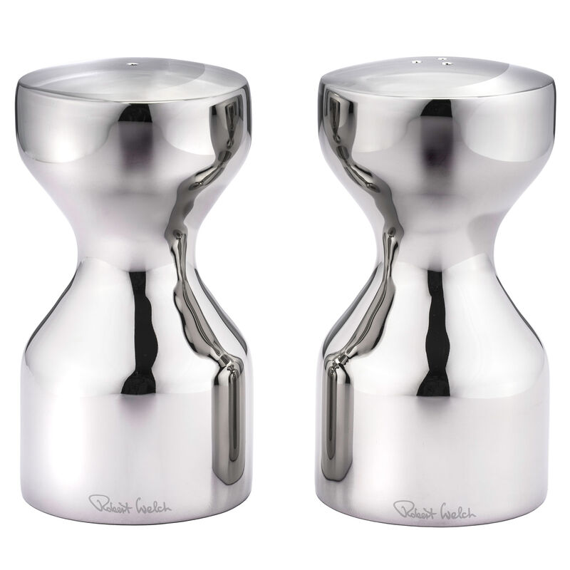 Robert Welch Limbrey Salt- og pepperbøsser, rustfritt stål
