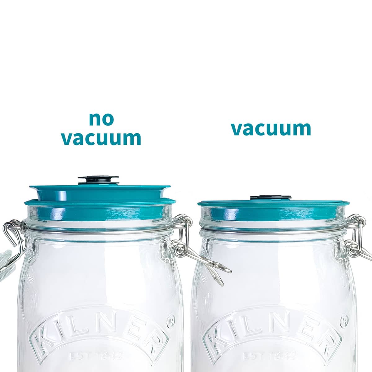 Vakuumset med pump, lock och vakuumstoppers