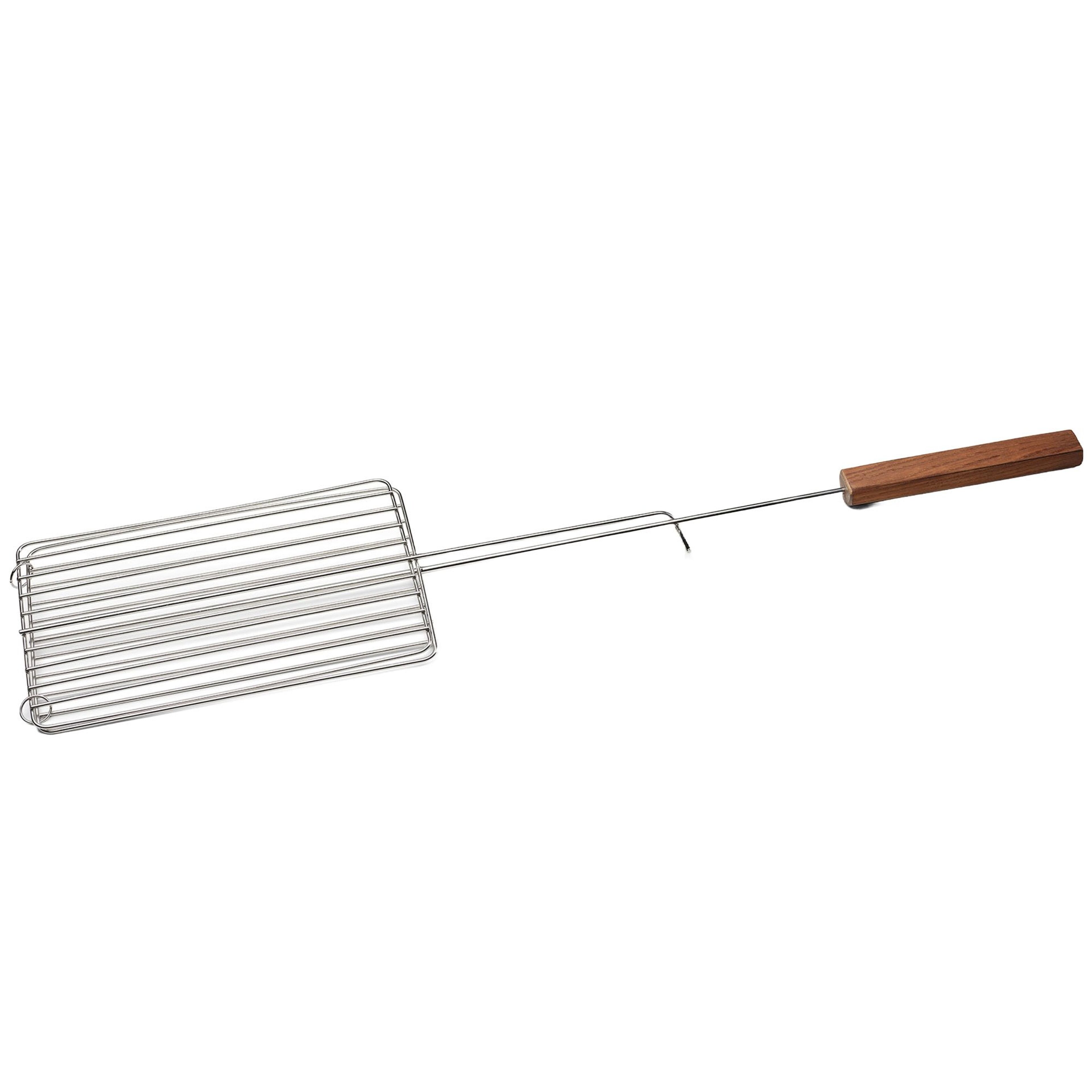 Grillgaller med handtag, rostfritt stål