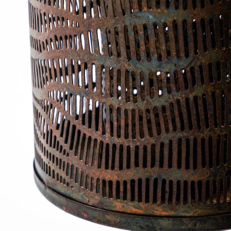 Erna lysestage, antik brun