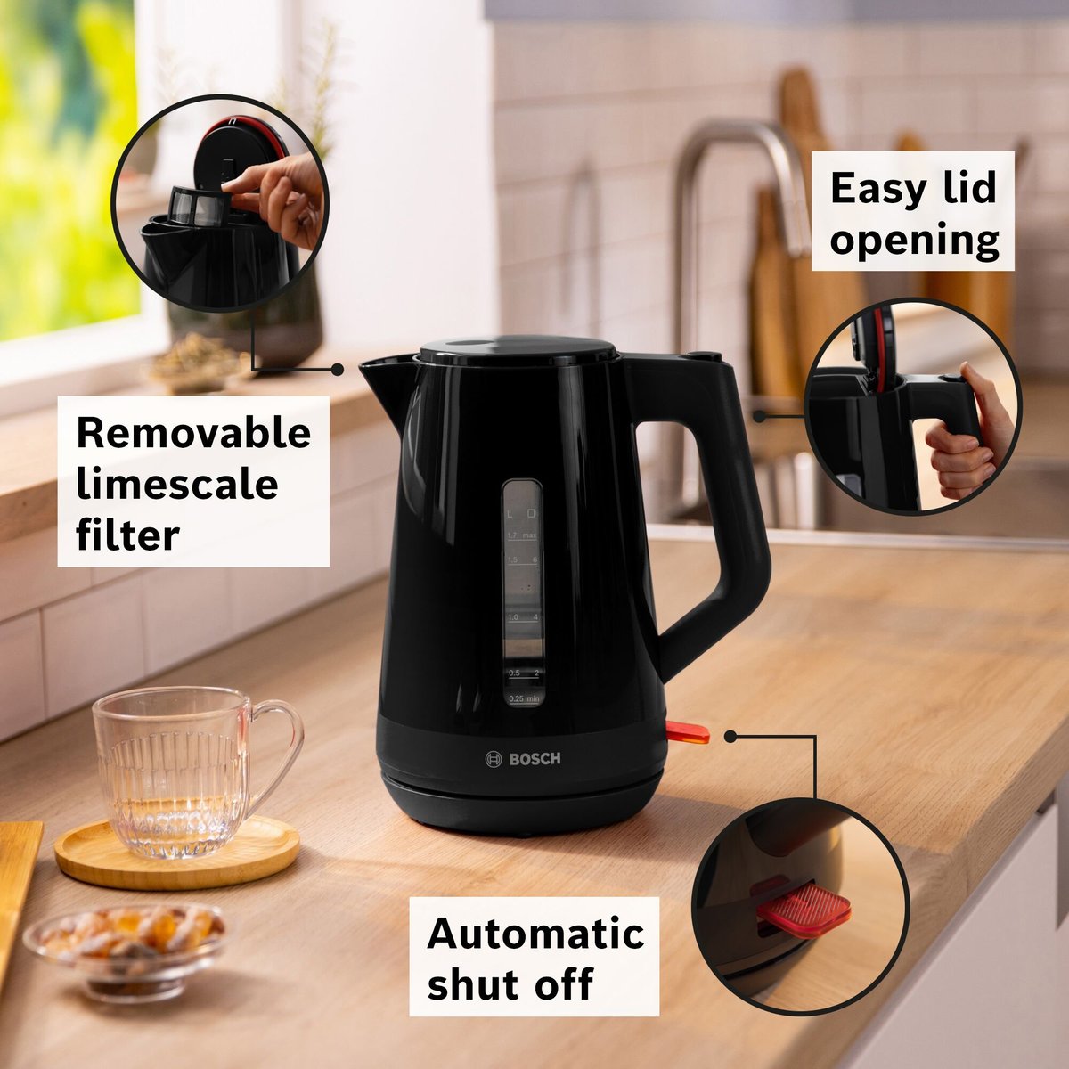 MyMoment Elkedel 1.7 L Sort