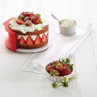 Springform med fat 15 cm, rød