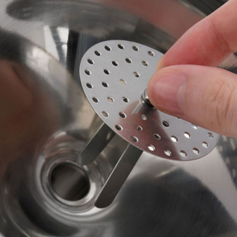 Tratt med avtagbar sil, rostfritt stål