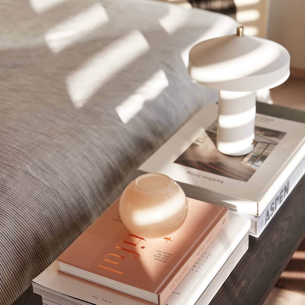 Hatto bordlampe, hvid