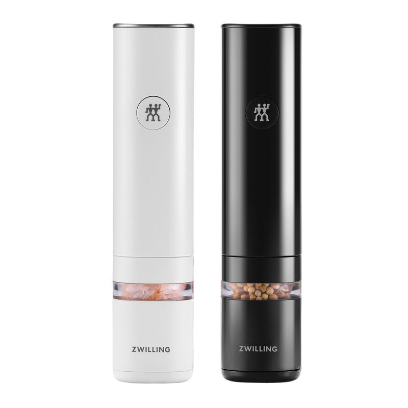 elektriskt kryddkvarnsset 21 cm, svart/vit